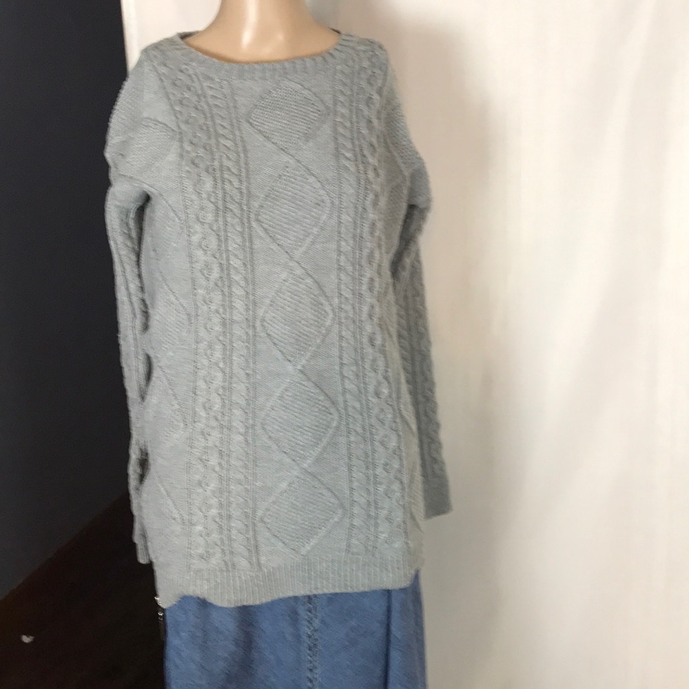 Banjul Cable Knit Sweater with Side Zipper